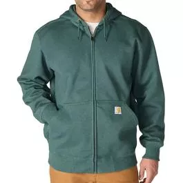 Carhartt Men's Paxton Full Zip Sweatshirt - Dark Harbor Teal Heather - 3XLT