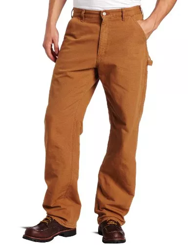 Carhartt Men’s Washed Duck Work Dungaree Flannel Lined