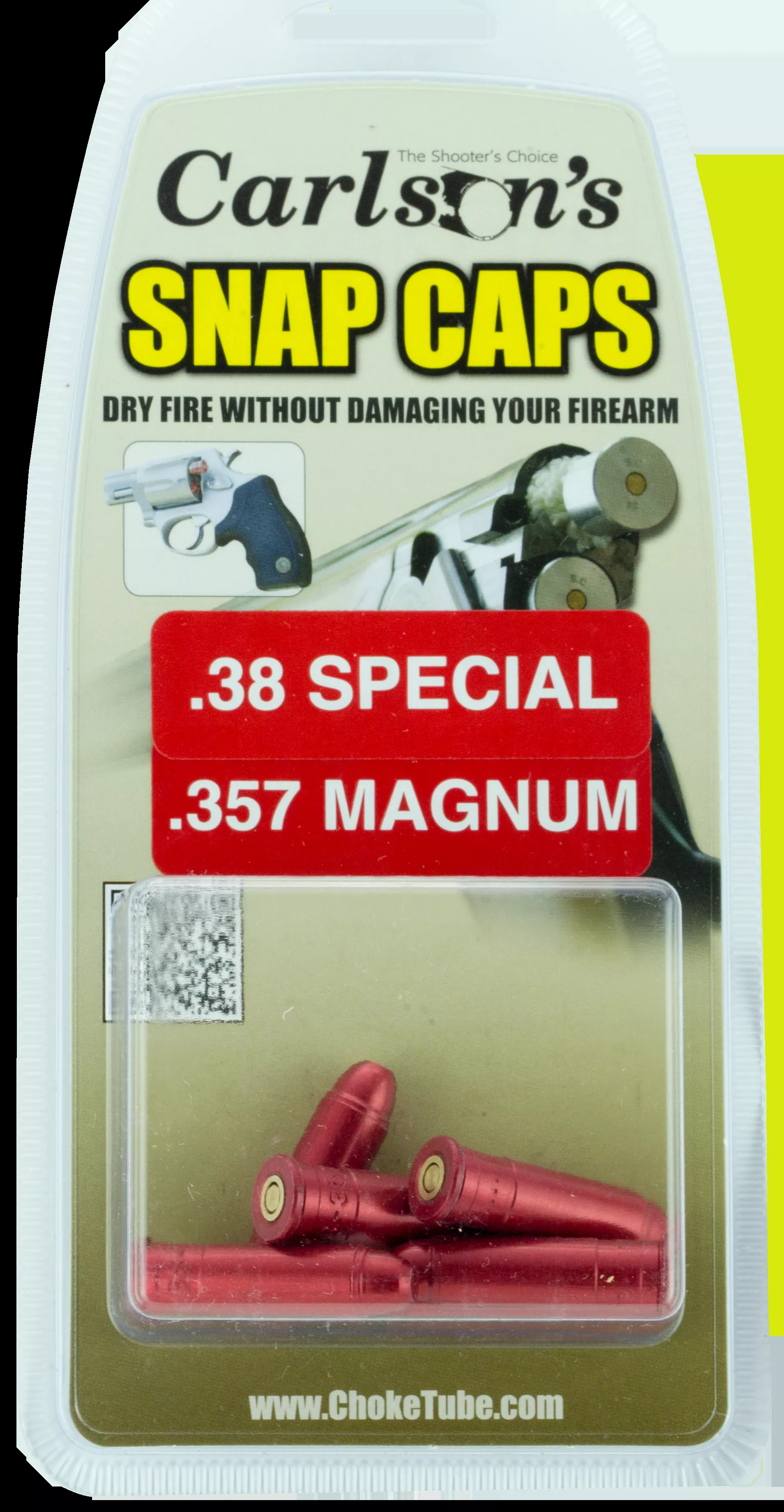 Carlson's Choke Tubes Snap Cap Pistol 357 Mag 6 Pack
