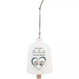 Carson Home Accents Paw Prints Bell Chime
