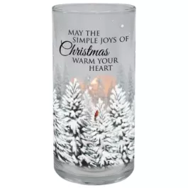 Carson Home Accents “Simple Joys” Hurricane Candle