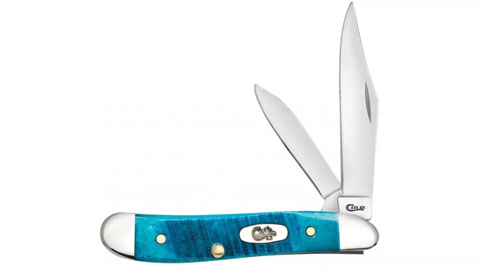 Case Caribbean Blue Bone Sawcut Jig Knife
