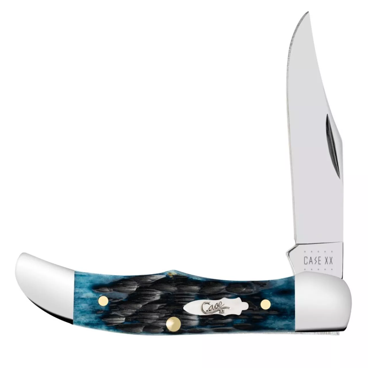 Case Denim Bone Pocket Hunter Knife #CK10881