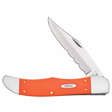 Case Folding Hunter Pocket Knife 5.25" Serrated Clip Point SS Blade