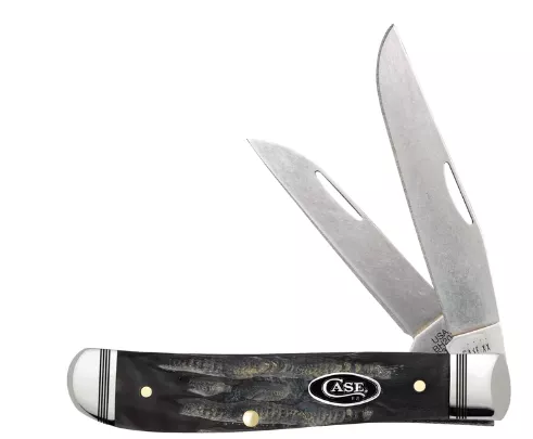 Case Jigged Buffalo Horn S35VN Mini Trapper #65093