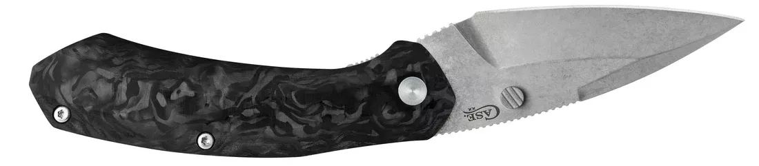 Case Knife Black Marbled Carbon Fiber Westline Knife #36554