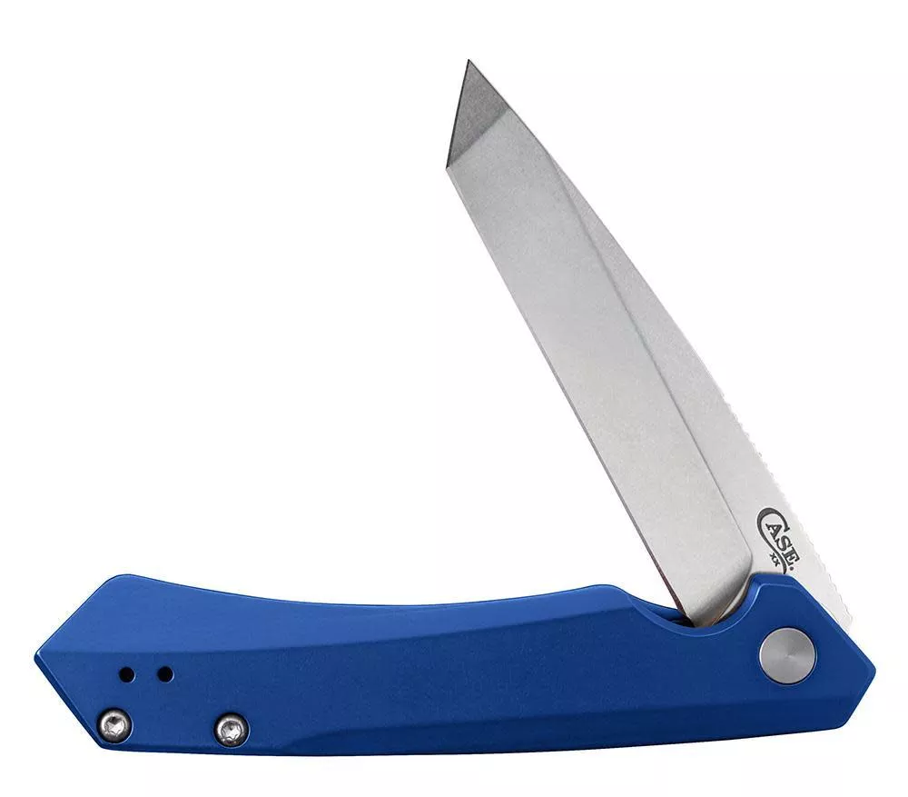 Case Knife Blue Anodized Aluminum Kinzua #64663