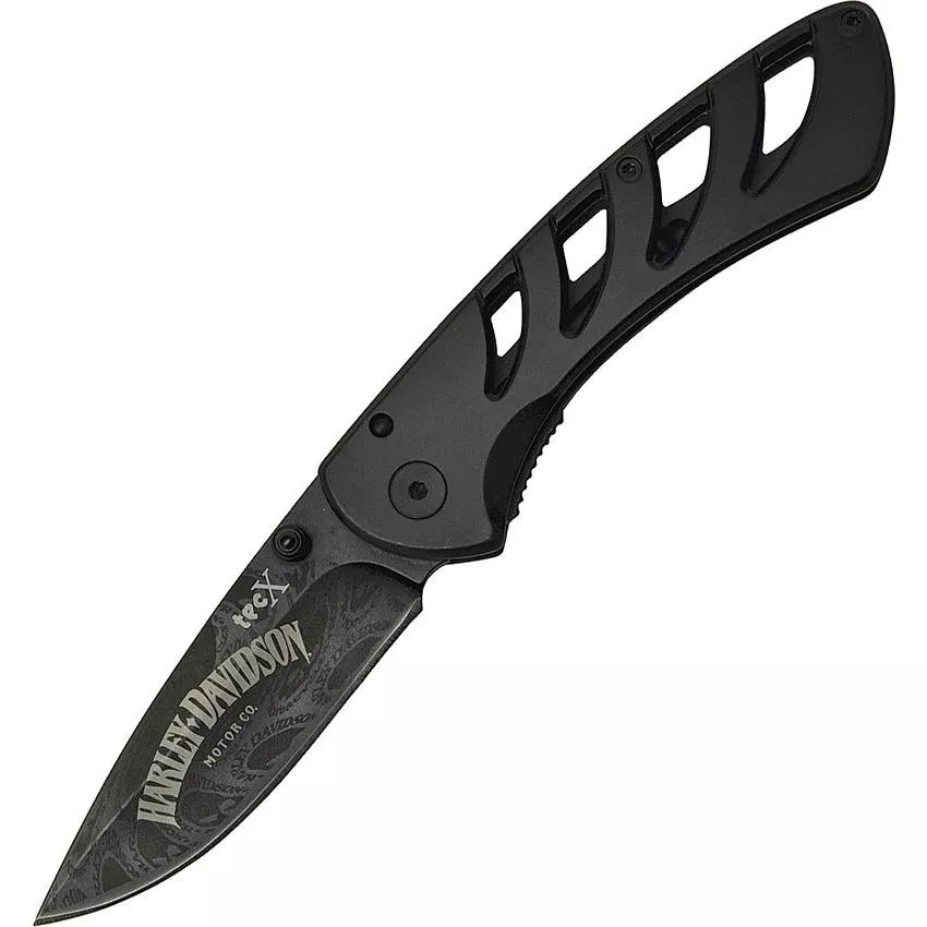 Case Knife Harley Tec X Exo-Loc Framelock Folding Pocket Knife #52092