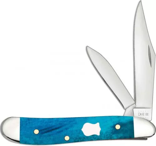 Case Knife Peanut Carribean Blue Bone #CK50667