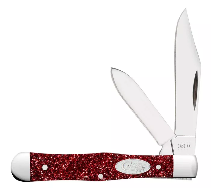 Case Knife Ruby Red Stardust Kirinite Small Swell Center Jack #67002
