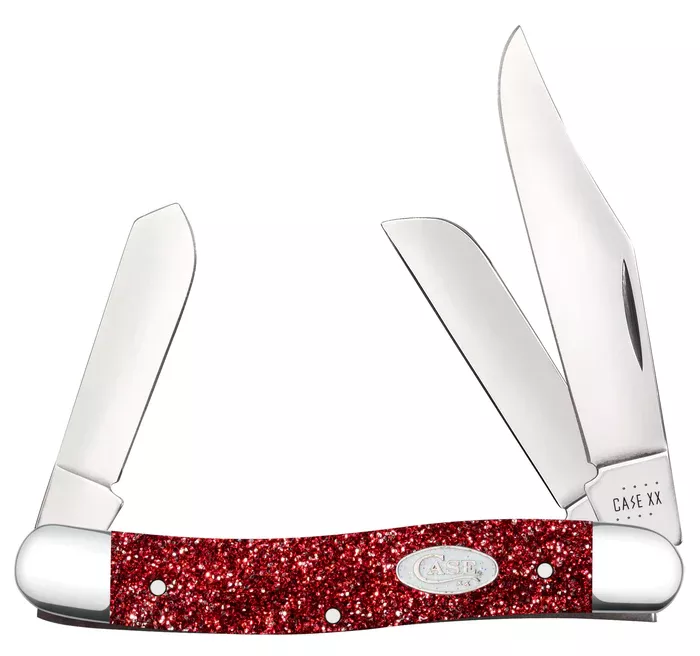 Case Knife Ruby Red Stardust Kirinite Stockman #67001