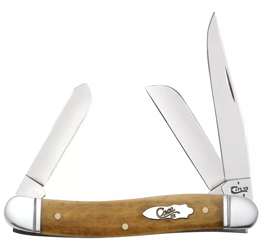 Case Smooth Antique Bone Medium Stockman #58185