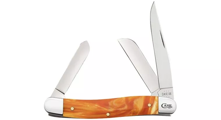Case Smooth Copper Kirinite Medium Stockman Pocket Knife #35301