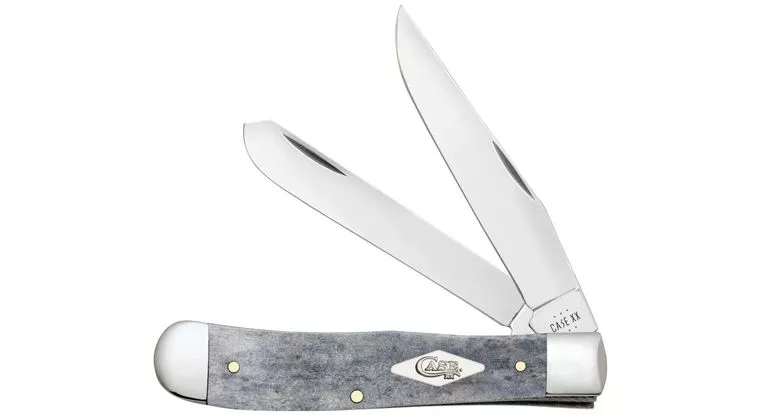 Case Smooth Gray Bone Trapper Pocket Knife #34200