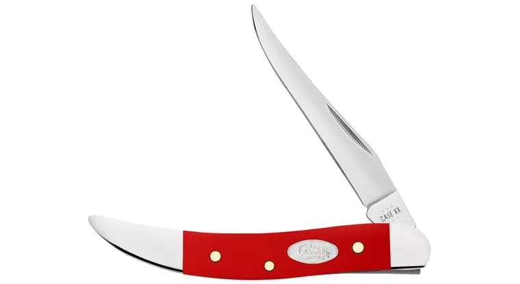 Case Smooth Red Synthetic Small Texas Toothpick Pocket Knife #56983
