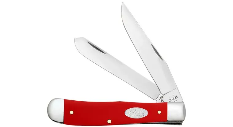 Case Smooth Red Synthetic Trapper Pocket Knife #56980