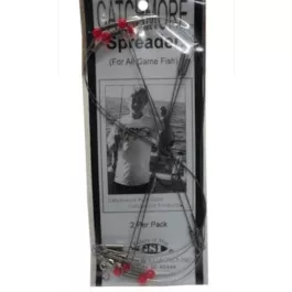 Catchmore Packaged Two Arm Spreaders - Hot Chartreuse / Ruby Red (2Pk) (1 Of Each In The Package)