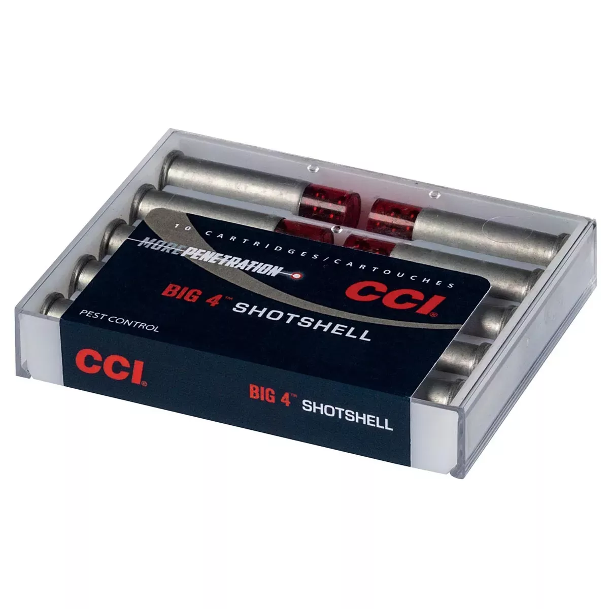 CCI Big 4 Shotshell 9mm Luger 45 gr 1000 fps Shotshell #4 Shot 10/Box