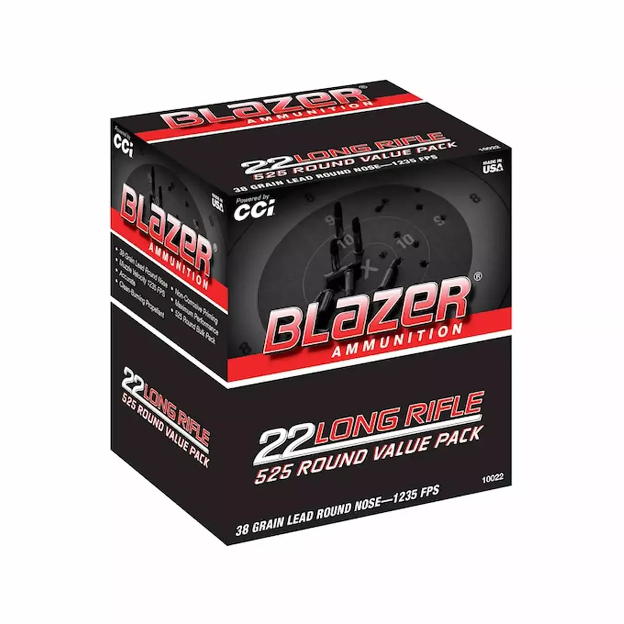 CCI Blazer Value Pack 22 LR 38 Gr. 1235 fps Lead Round Nose 525/Box