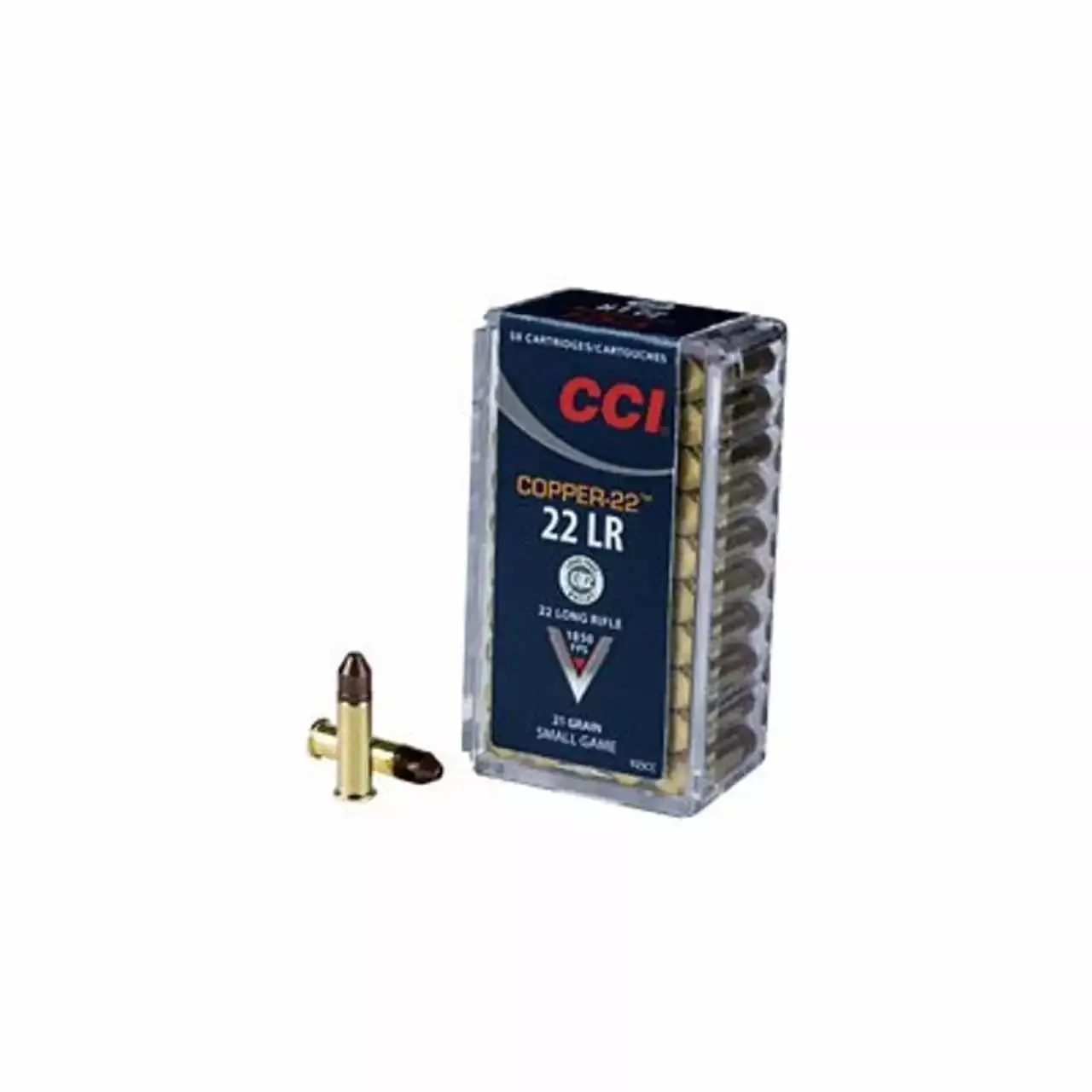 CCI MeatEater 22 LR 21 Gr. 1850 fps Copper Hollow Point 50/Box