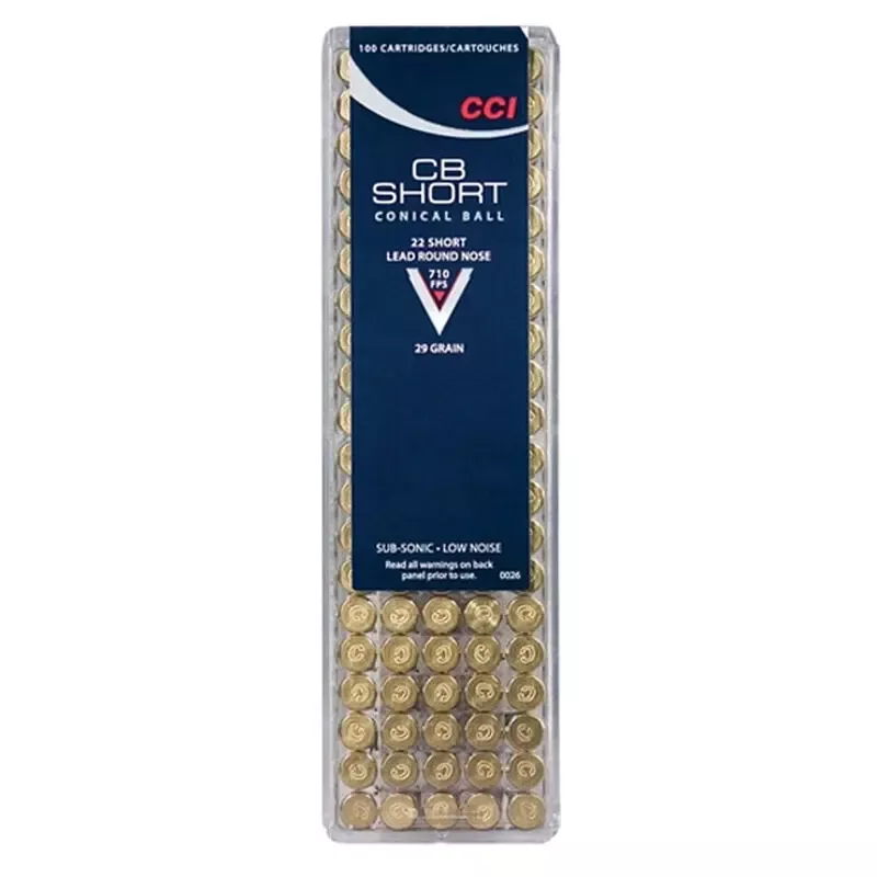 CCI Specialty CB 22 Short 29 Gr. 710 fps Lead Round Nose 100/Box