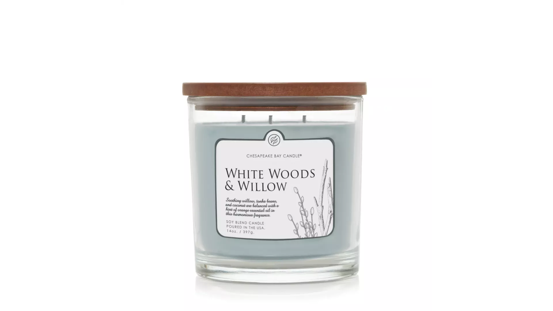 Chesapeake Bay Candle White Woods & Willow 14 Oz.