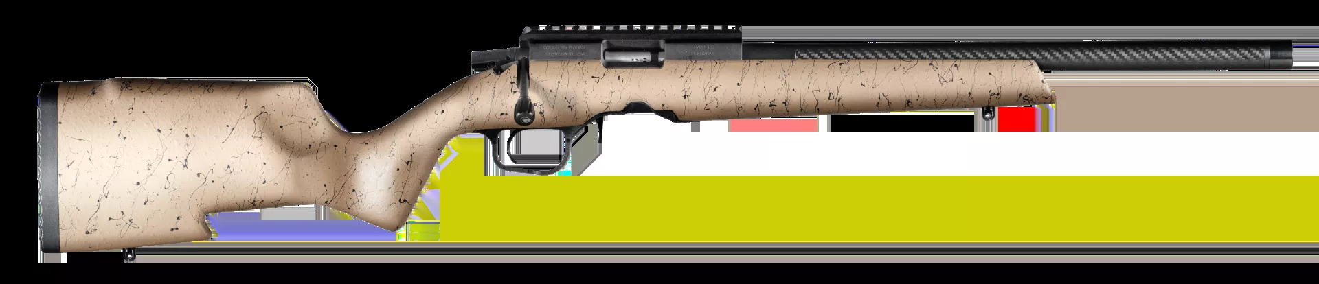 Christensen Arms Ranger 22 LR Rifle 18″ Black/Tan 8011200100
