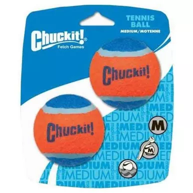 CHUCKIT! 74023 TENNIS BALL MEDIUM2PK