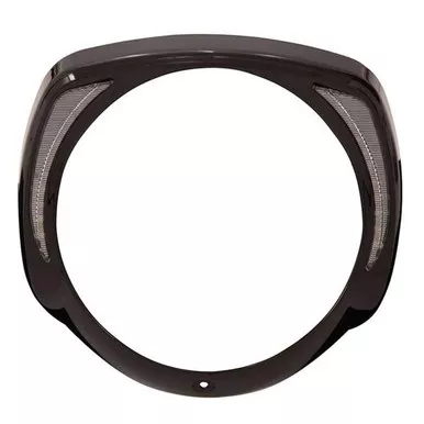 CIRO Fang LED Black Headlight Bezel for 2014-newer FLH Motorcycles (45201)