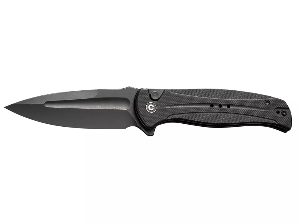 Civivi 3.48" Folding Spear Point Knife Black G10 14C28N Blade
