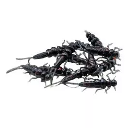Claybank Soft Plastics Stone Fly - 1 3/8" - Midnight Shine - 10 Pack