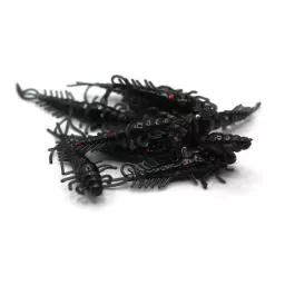 Claybank Soft Plastics Wiggler - 1 5/8" - Midnight Shine - 10 Pack