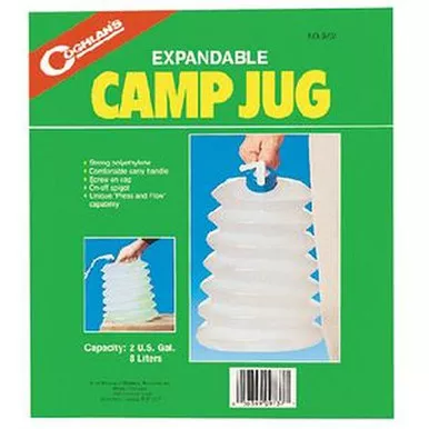 Coghlan's 9737 Expandable Camp Jug, 2 Gal Capacity, Polyethylene