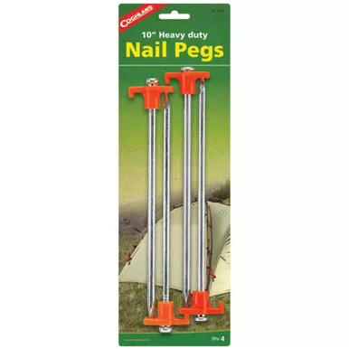 Coghlans 10 Inch Nail Pegs - Pkg Of 4