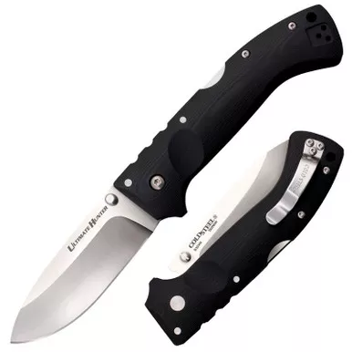 Cold Steel Ultimate Hunter Knife 3.50" S35VN Drop Point Plain Edge Blade, G10 Handle