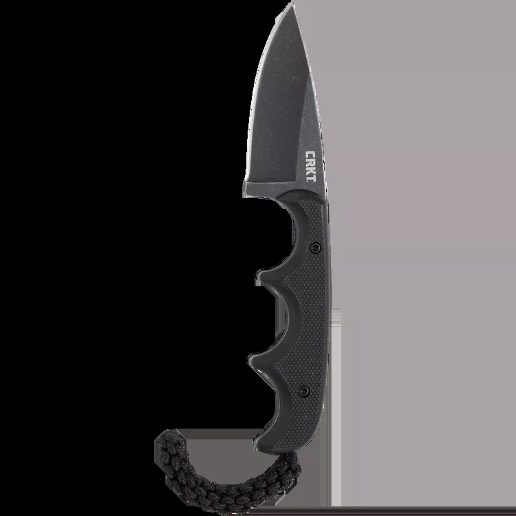 Columbia Knife & Tool Minimalist Drop Point Fixed Blade Outdoor Survival Knife – Black