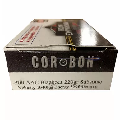 Cor-Bon Performance Match .300 AAC Blackout 220GR FMJ 20 Rounds