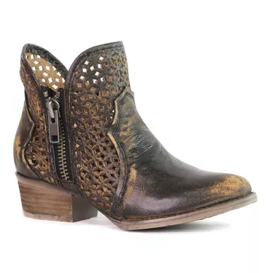 CORRAL Women's Cutout Shortie Boots