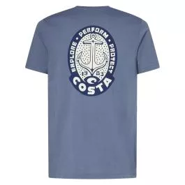 Costa Men's Anchor Down SS Tee - Ice Blue - L