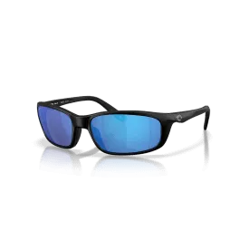 Costa Men's Brine II - Black - Blue Mirror - 580G - Polarized Glass