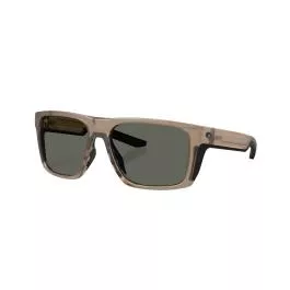 Costa Men's Lido - Matte Brown Smoke - Gray - 580G - Polarized Glass