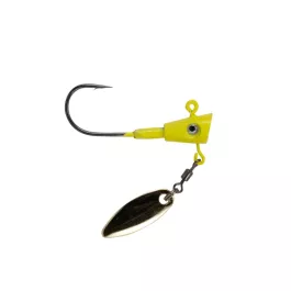 Crappie Magnet Fin Spin Jig Head - 1/8 oz. - 3 Pack - Chartreuse