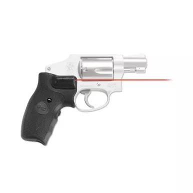 Crimson Trace LG-305 Lasergrips for Smith & Wesson J-Frame Round Butt (Extended Grip), Red Laser