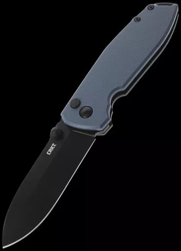 CRKT Squid XM Button Lock G10 Black Folding Knife