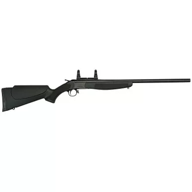 CVA Hunter Single Shot Break Action Rifle .444 Marlin 25" Barrel with Scope Mount Black Synthetic Stock Blued Finish