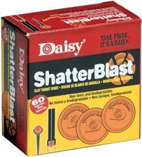 Daisy Shatterblast Targets2" - 60pk Non-toxic Biodergradable