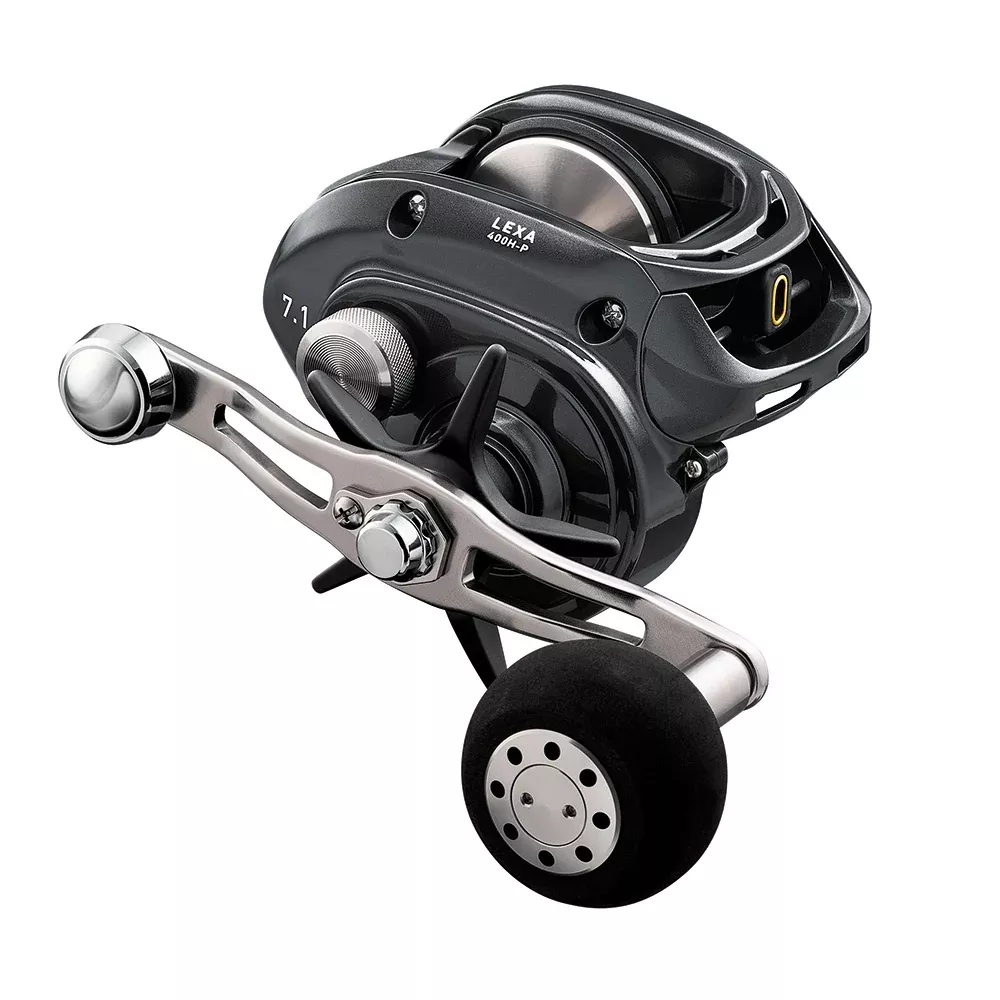 Daiwa Lexa 400 Baitcasting Reel – Left Hand – Hyper Speed – Power Handle [LX400HL-P]