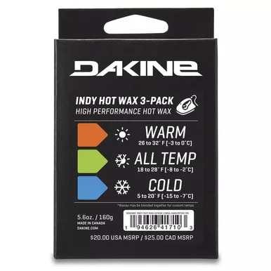 DAKINE Indy Hot Wax, 3-Pack (D.100.4972.900.OS)