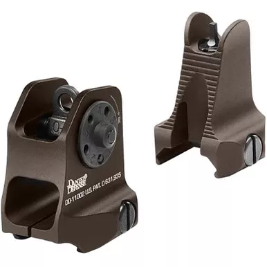DANIEL DEFENSE Brown Fixed Front and Rear Sight Combo Set (19-088-09116-011)