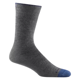 Darn Tough Men's Solid Crew Lightweight Lifestyle Socks - Gray - L